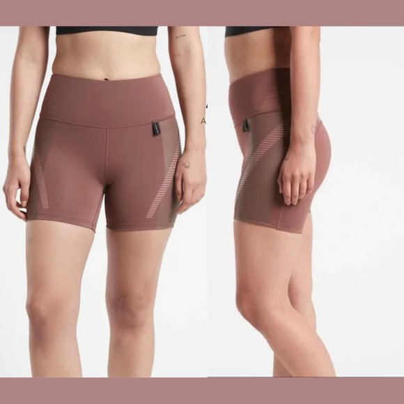 NWT $69 Athleta‎ x Allyson Felix [ 1X ] Legend Shortie Shorts Hearth Rose - Picture 2 of 15